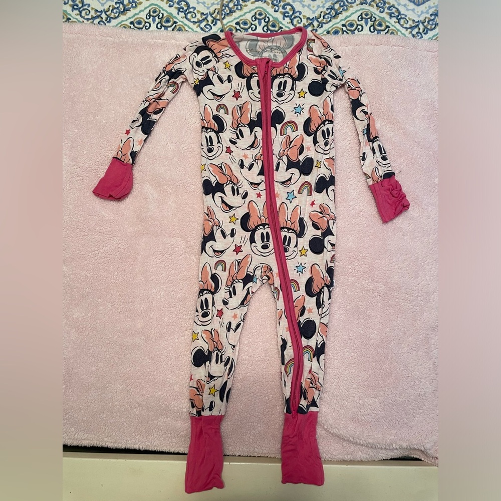 Little Sleepies Minnie Mouse zippy
